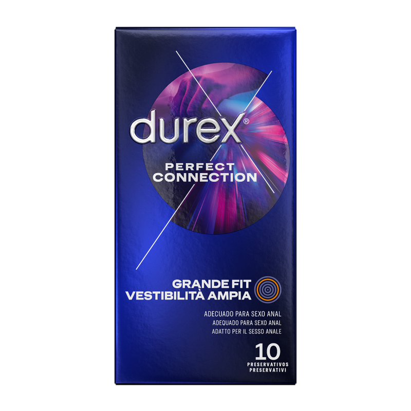 DUREX - PERFECT CONNECTION EXTRA LUBRICACION SILICONA 10 UNIDADES DUREX CONDOMS