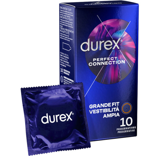 DUREX - PERFECT CONNECTION EXTRA LUBRICACION SILICONA 10 UNIDADES DUREX CONDOMS