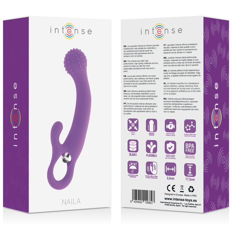 INTENSE - NAILA VIBRATING SILICONE LILA INTENSE FUN