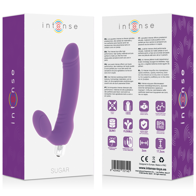INTENSE - SUGAR SEVEN SPEEDS SILICONE LILA INTENSE FUN