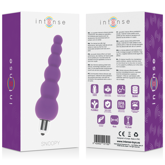 INTENSE - SNOOPY 7 SPEEDS SILICONE LILA INTENSE ANAL TOYS
