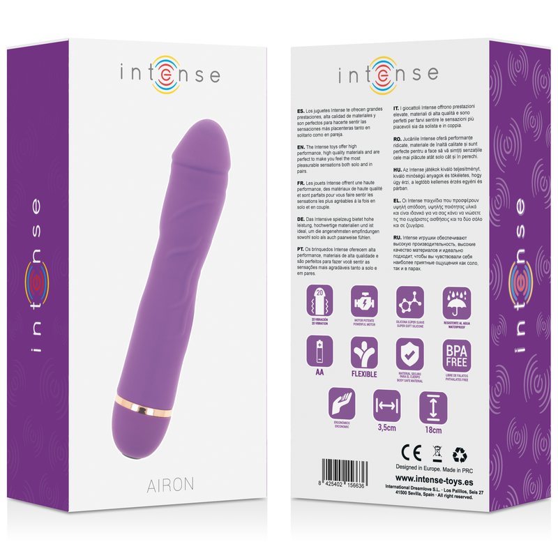 INTENSE - AIRON 20 SPEEDS SILICONE LILA INTENSE FUN