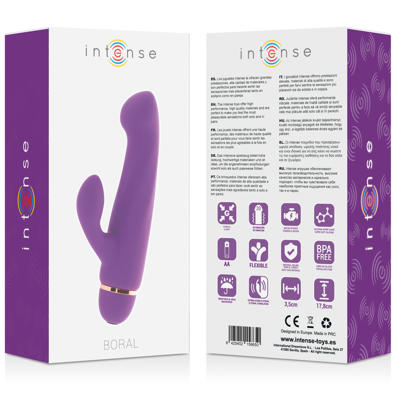 INTENSE - BORAL 20 SPEEDS SILICONE LILA INTENSE FUN