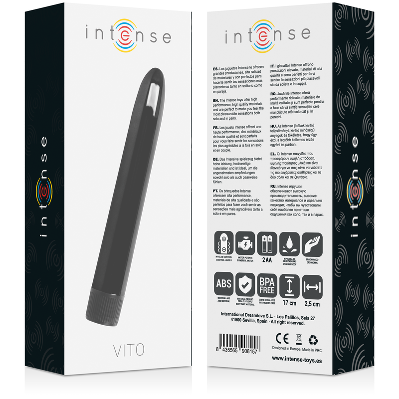 INTENSE - VITO VIBRADOR NEGRO INTENSE FUN