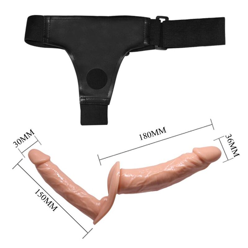 BAILE - ULTRA PASSIONATE HARNESS DOBLES DILDOS CON ARNÉS BAILE HARNESS COLLECTION