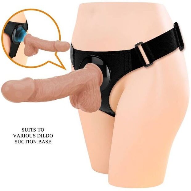 PRETTY LOVE - HARNESS BRIEFS ARNÉS UNIVERSAL CON DILDO JERRY 21.8 CM NATURAL PRETTY LOVE