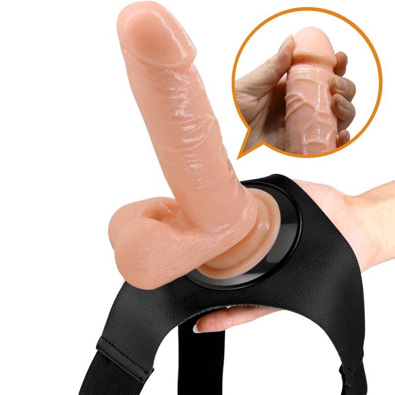 PRETTY LOVE - HARNESS BRIEFS ARNÉS UNIVERSAL CON DILDO TOM 20 CM NATURAL PRETTY LOVE