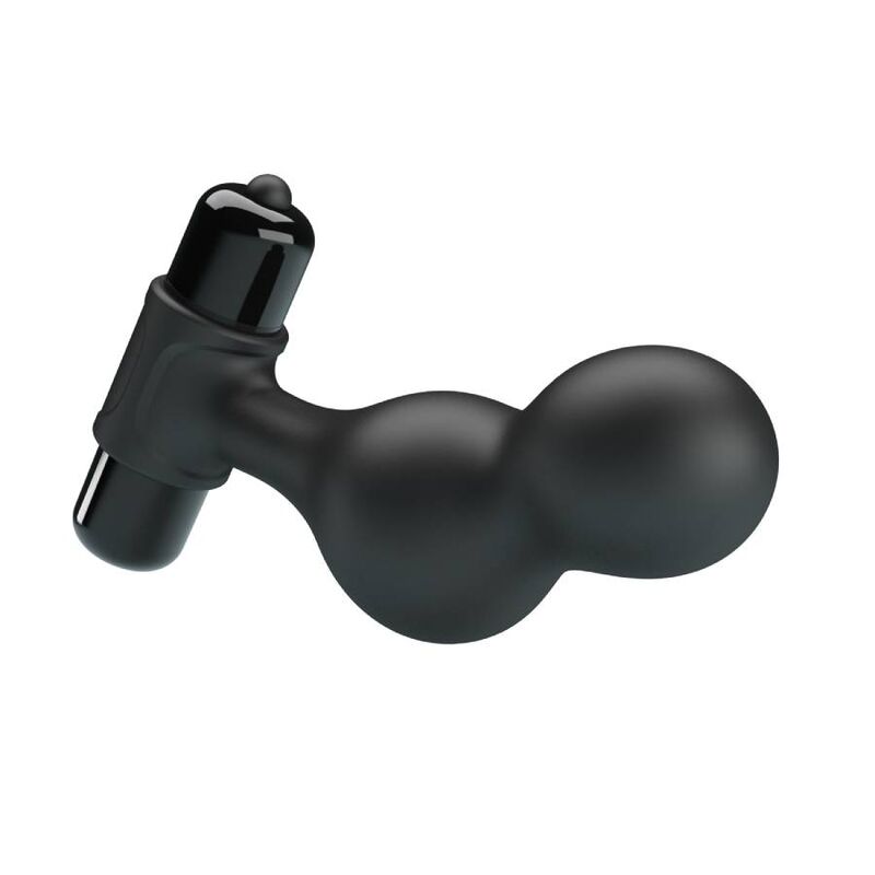 MR PLAY - PLUG ANAL VIBRADOR DE SILICONA NEGRO MR PLAY