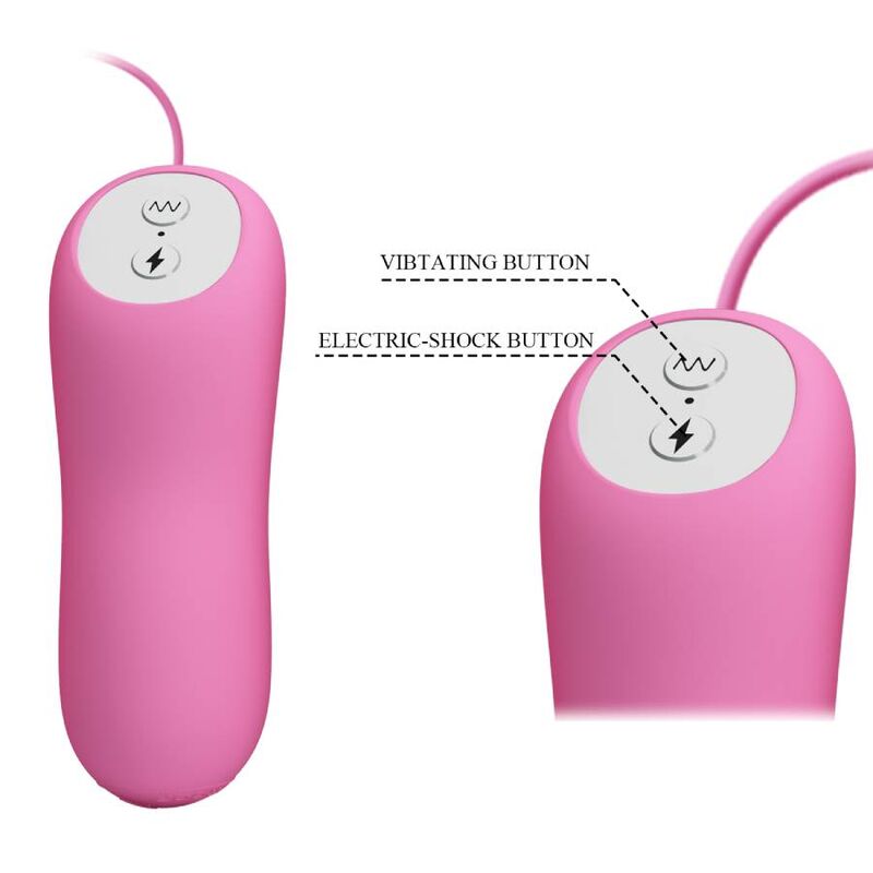 PRETTY LOVE - PINZAS CON VIBRACIÓN Y ELETROSHOCK ROSA PRETTY LOVE