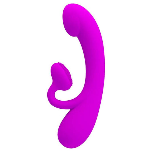 PRETTY LOVE - SINCERE VIBRADOR Y SUCCIONADOR DE CLITORIS SILICONA MORADO PRETTY LOVE
