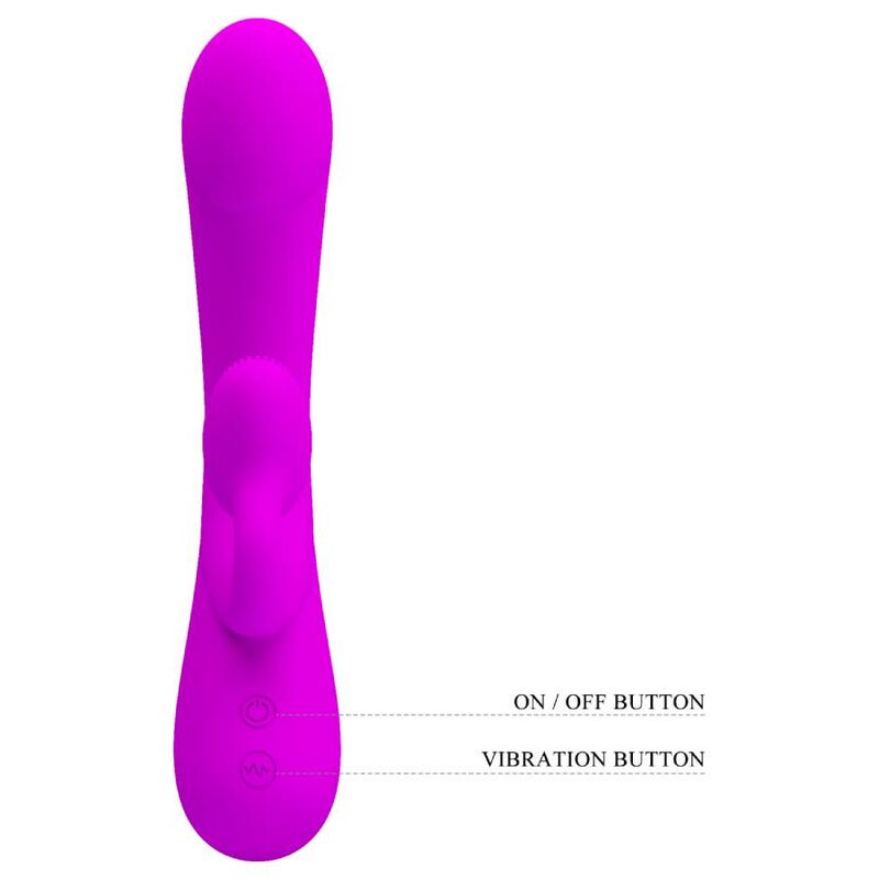 PRETTY LOVE - SINCERE VIBRADOR Y SUCCIONADOR DE CLITORIS SILICONA MORADO PRETTY LOVE