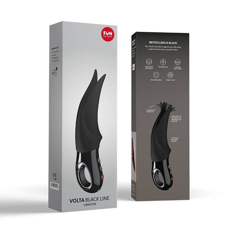 FUN FACTORY - VOLTA CLITORAL VIBRADOR NEGRO LINE FUN FACTORY