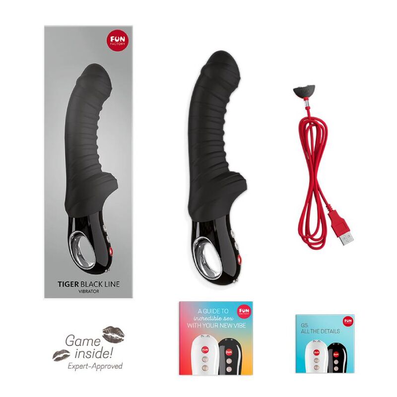 FUN FACTORY - TIGER VIBRADOR NEGRO LINE FUN FACTORY