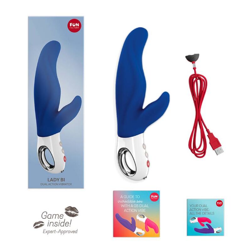 FUN FACTORY - LADY BI DUAL VIBRADOR ULTRAMARIN FUN FACTORY