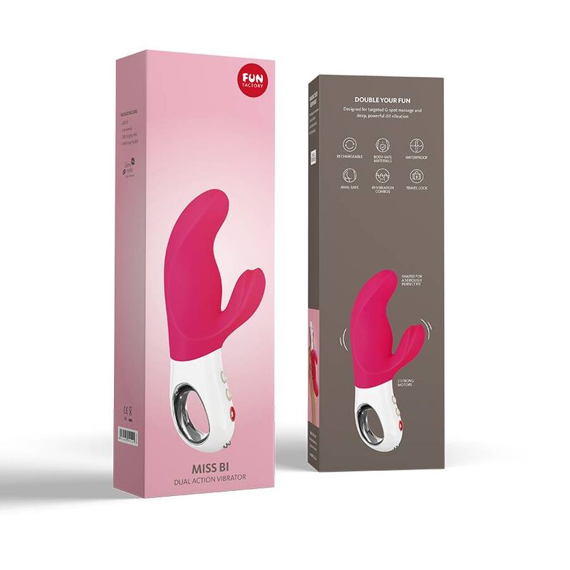 FUN FACTORY - MISS BI DUAL VIBRADOR ROSA / BLANCO FUN FACTORY