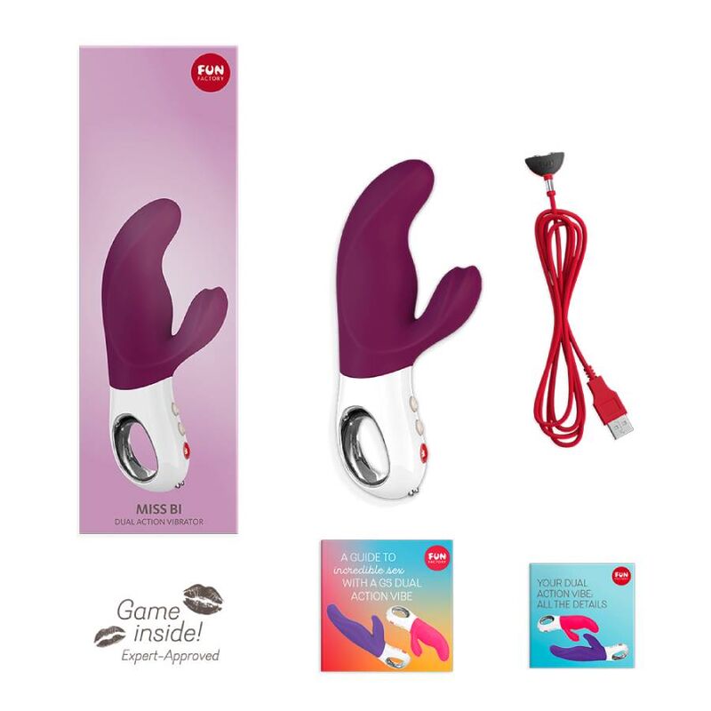 FUN FACTORY - MISS BI DUAL VIBRADOR GRAPE BLANCO FUN FACTORY