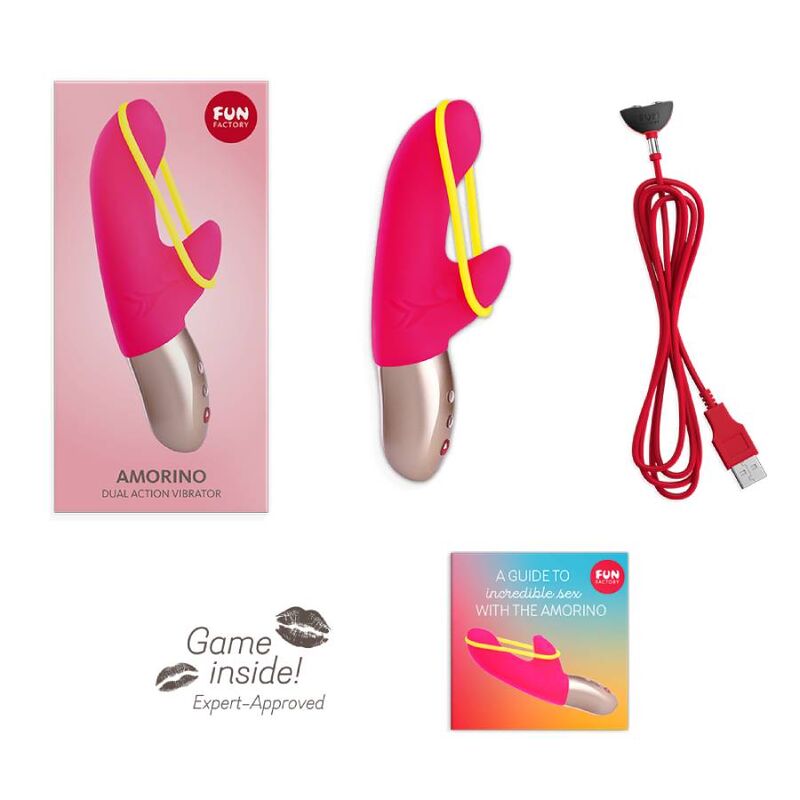 FUN FACTORY - AMORINO MINI VIBRADOR ROSA & AMARILLO NEON FUN FACTORY