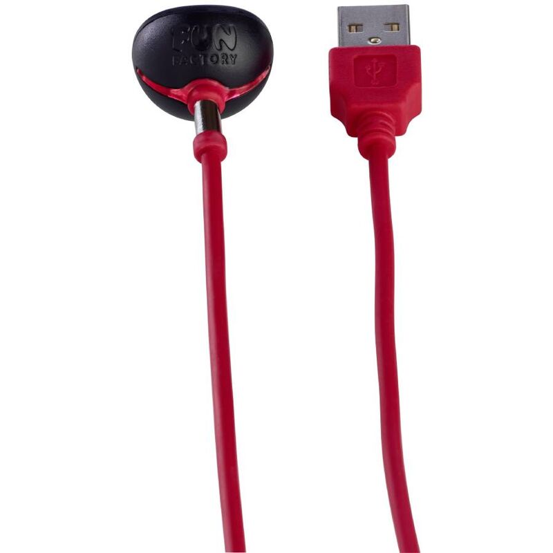 FUN FACTORY - CARGADOR MAGNETICO USB ROJO FUN FACTORY