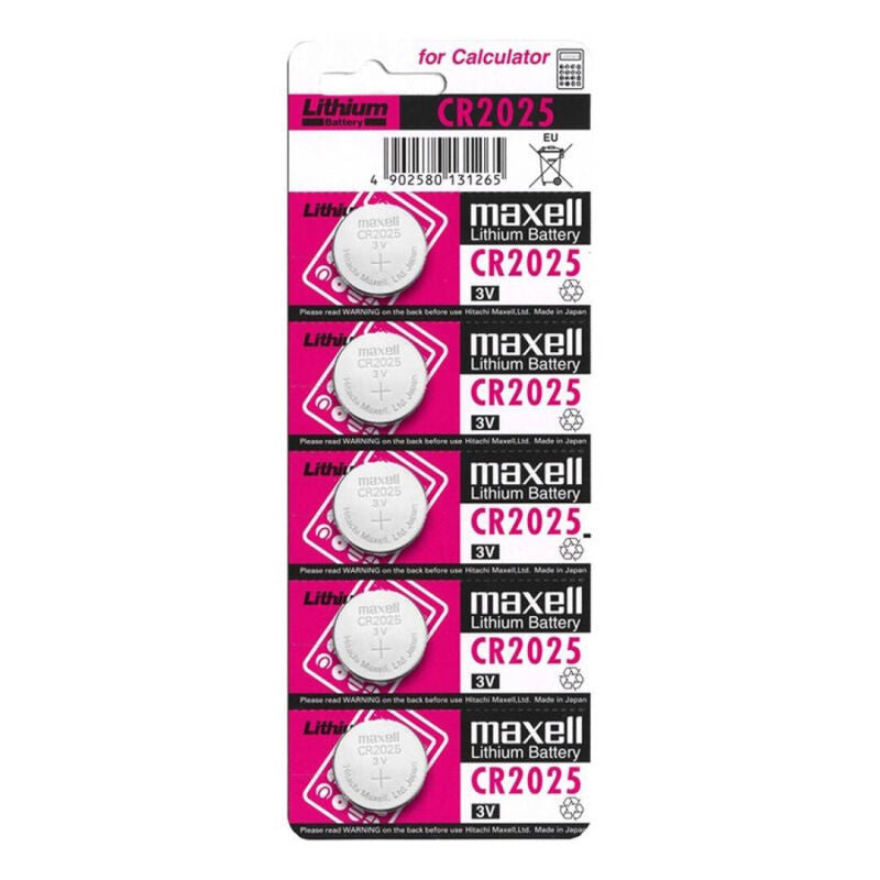 MAXELL - PILA BOTON LITIO CR2025 3V BLISTER*5 MAXELL