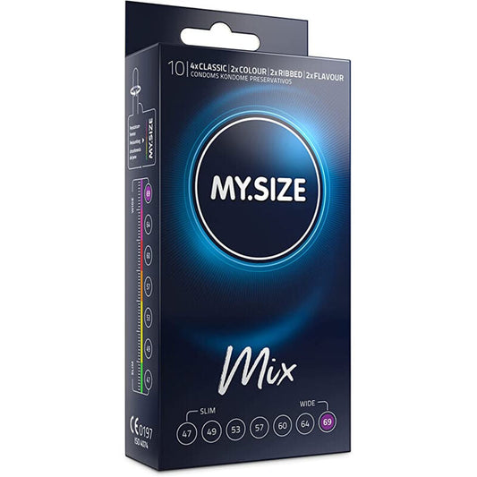 MY SIZE - MIX PRESERVATIVOS 69 MM 10 UNIDADES MY SIZE MIX