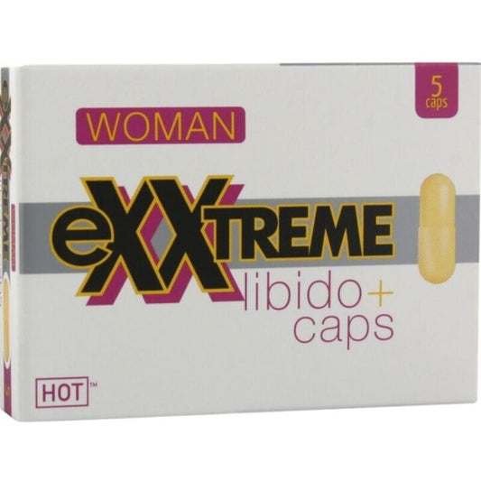 HOT - EXXTREME CÁPSULAS AUMENTO LÍBIDO MUJER 5 CPS HOT