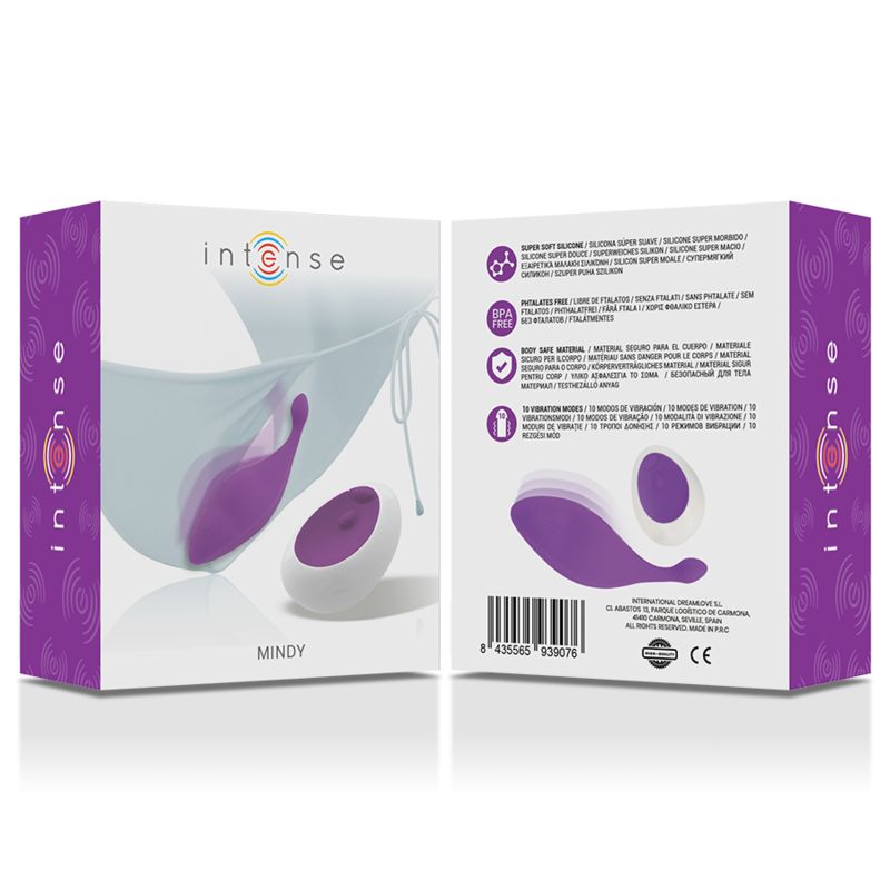INTENSE - MINDY PANTIE CONTROL REMOTO MORADO INTENSE FUN