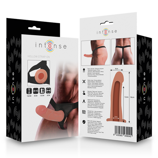 INTENSE - ARNÉS HUECO CON DILDO 16 X 3 CM INTENSE COUPLES TOYS