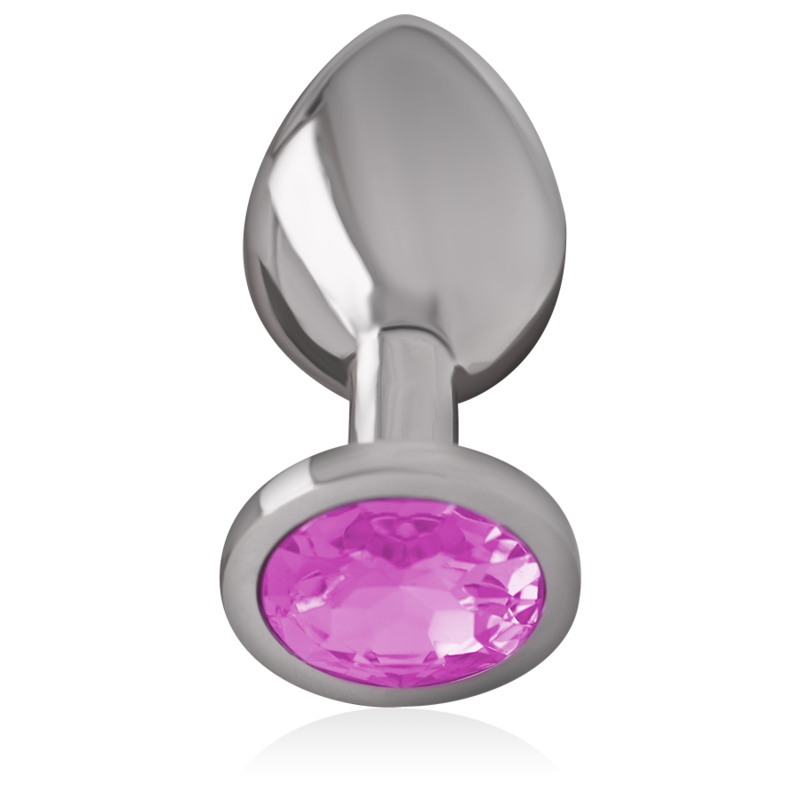 INTENSE - PLUG ANAL METAL ALUMINIO CON CRISTAL ROSA TALLA S INTENSE ANAL TOYS