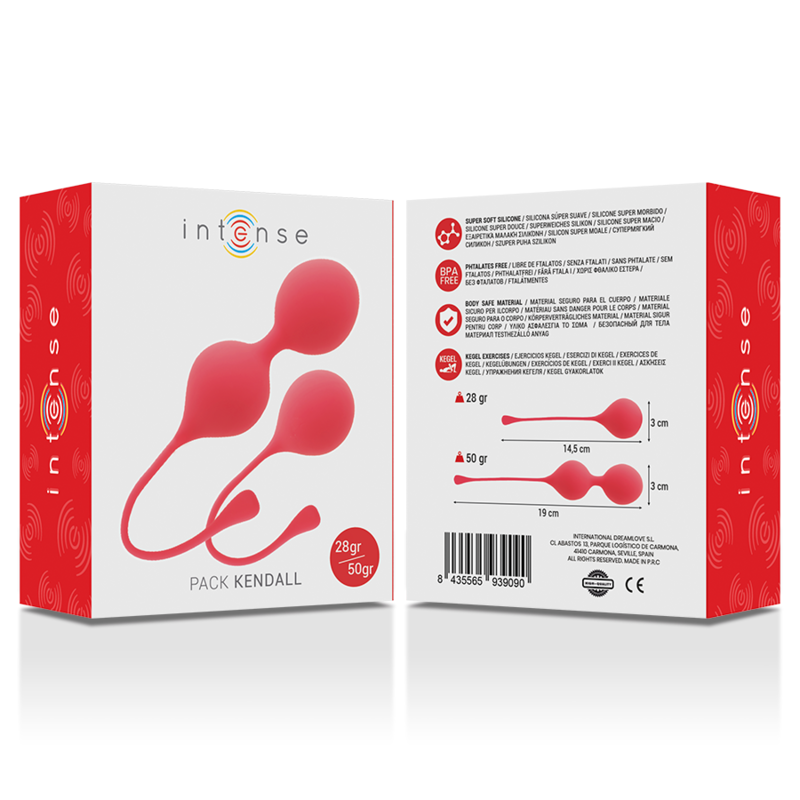 INTENSE - BOLAS KEGEL PACK KENDALL ROJO INTENSE HEALTH & FUN