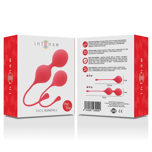 INTENSE - BOLAS KEGEL PACK KENDALL ROJO INTENSE HEALTH & FUN