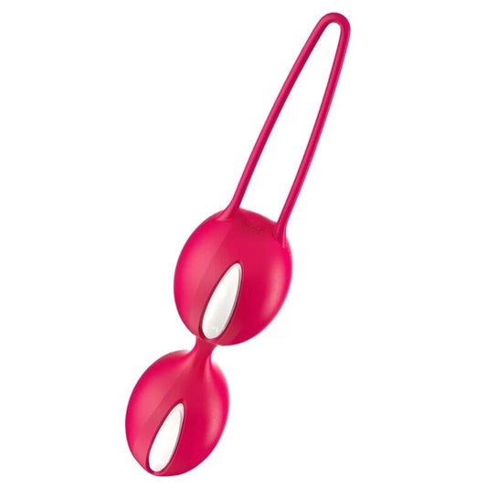 FUN FACTORY - SMARTBALLS BOLAS PELVICAS DUO BLANCO/ROJO FUN FACTORY