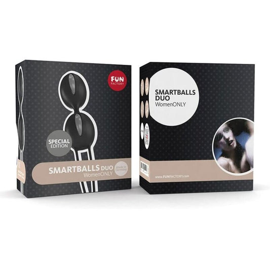 FUN FACTORY - SMARTBALLS DUO BOLAS PELVICAS GRIS/NEGRO FUN FACTORY