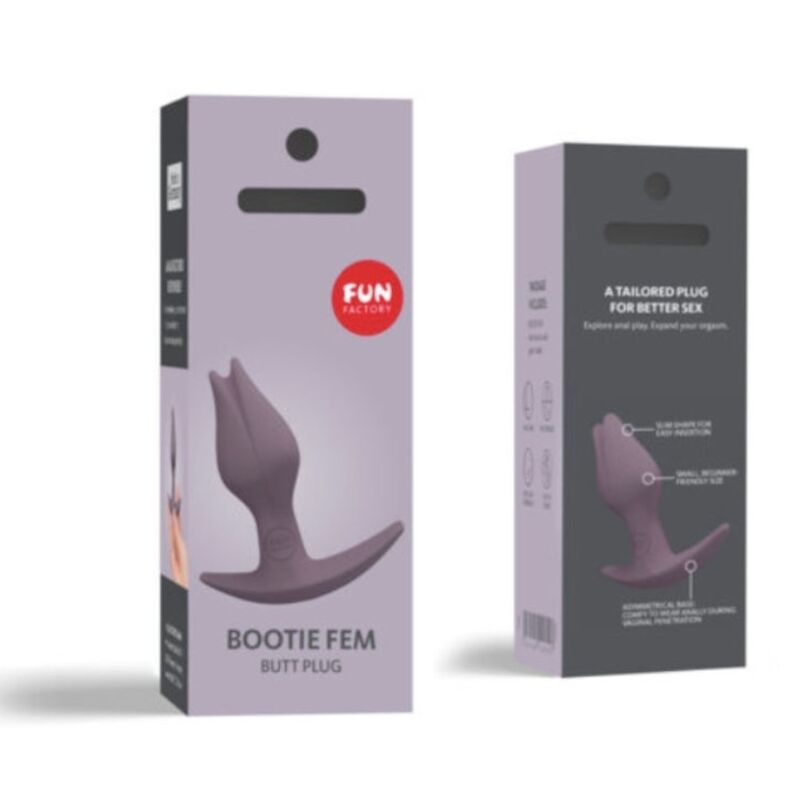 FUN FACTORY - BOOTIE FEM FEMALE BUTT ANAL PLUG DARK TAUP FUN FACTORY