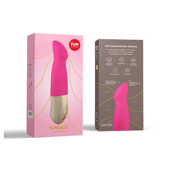 FUN FACTORY - SUNDAZE VIBRADOR PULSE VIBE FUCHSIA ROSA FUN FACTORY