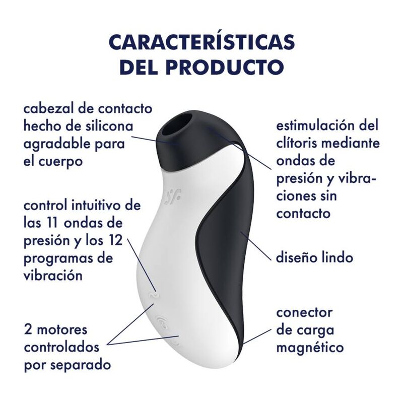 SATISFYER - ORCA AIR PULSE STIMULATOR + VIBRATION SATISFYER AIR PULSE