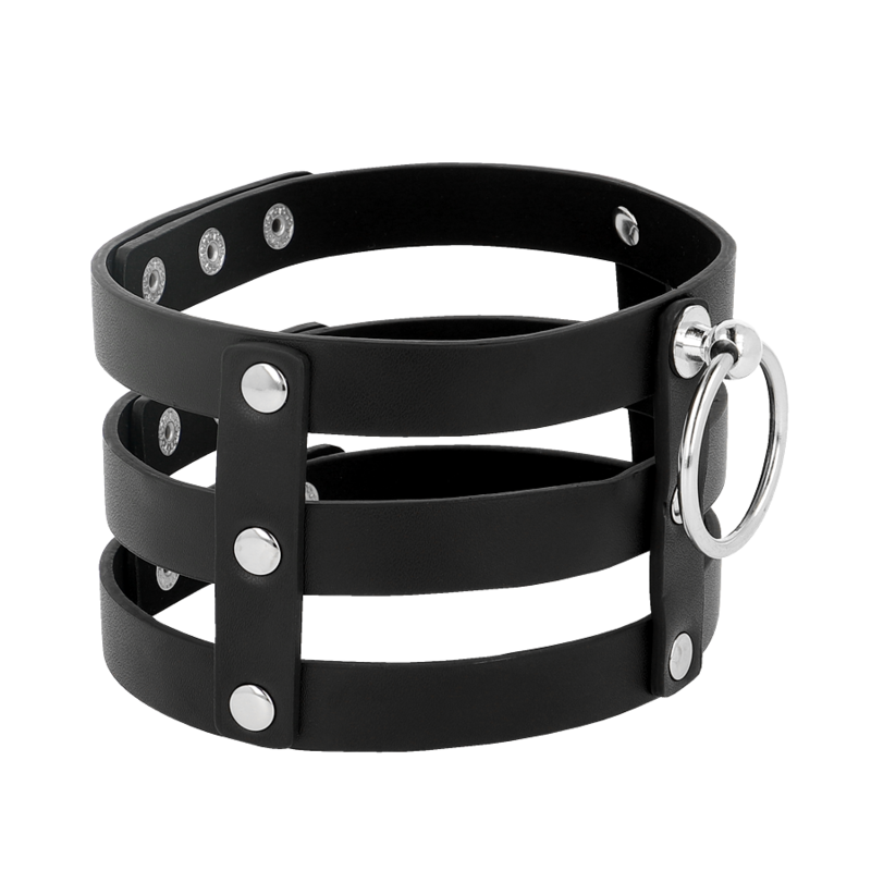 COQUETTE CHIC DESIRE - CHOKER CUERO VEGANO ESTILO FETISH COQUETTE ACCESSORIES