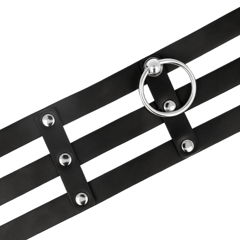 COQUETTE CHIC DESIRE - CHOKER CUERO VEGANO ESTILO FETISH COQUETTE ACCESSORIES