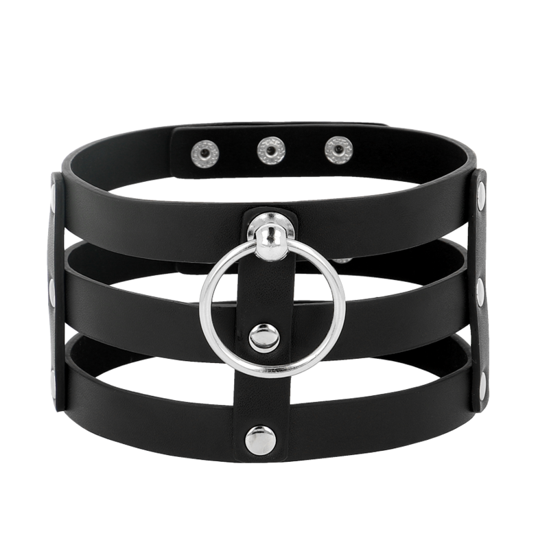 COQUETTE CHIC DESIRE - CHOKER CUERO VEGANO ESTILO FETISH COQUETTE ACCESSORIES