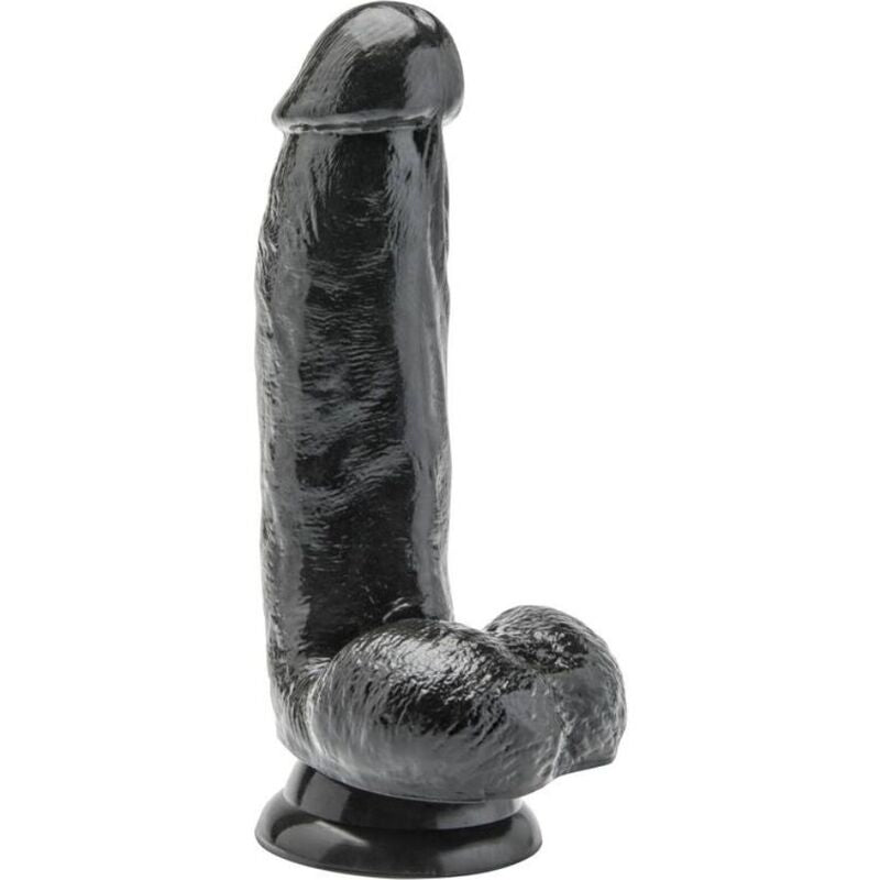 GET REAL - DILDO 12 CM CON TESTICULOS NEGRO GET REAL
