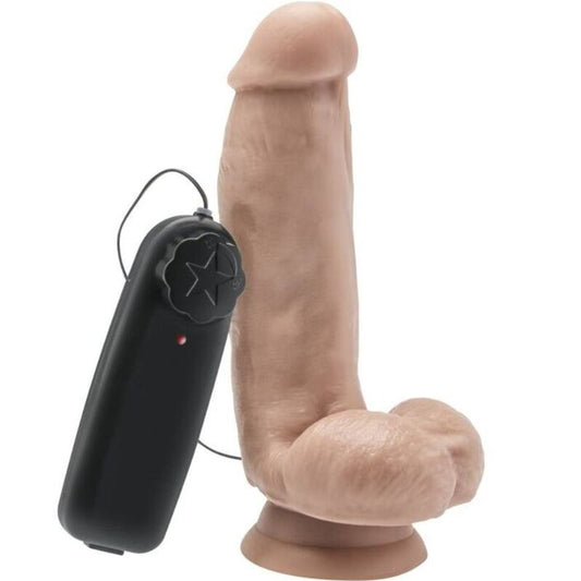 GET REAL - DILDO 12 CM CON TESTICULOS VIBRADOR NATURAL GET REAL