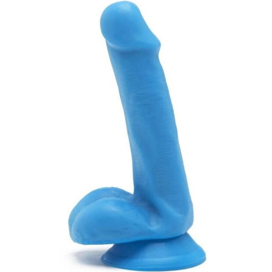 GET REAL - HAPPY DICKS DILDO 12 CM CON TESTICULOS AZUL GET REAL
