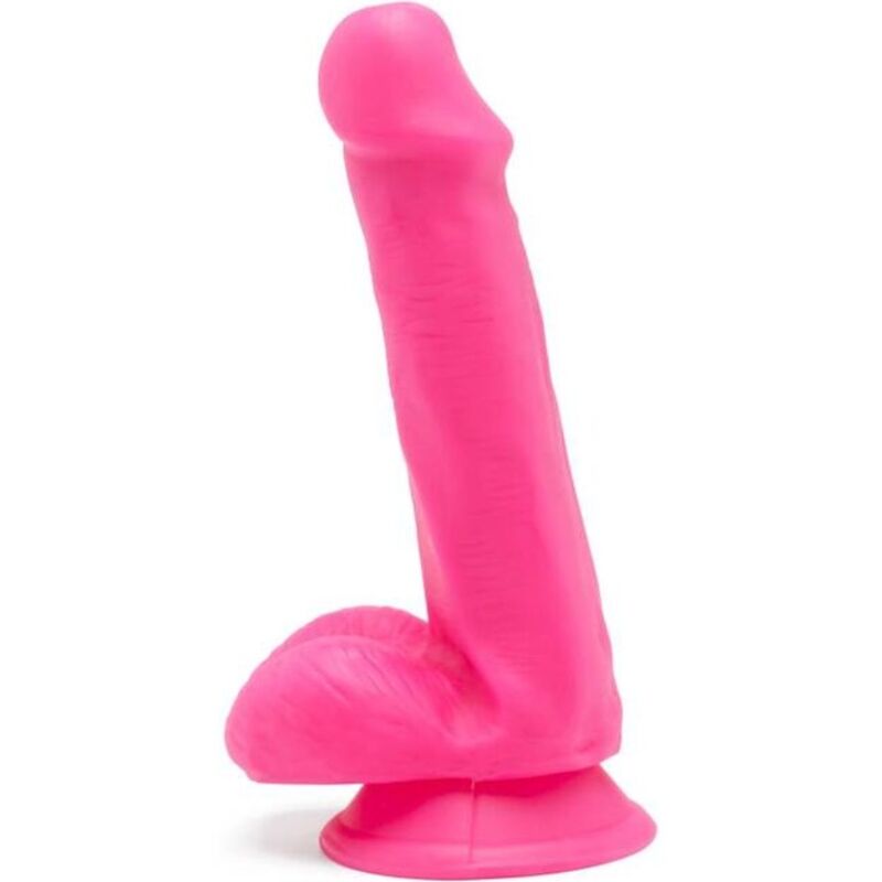 GET REAL - HAPPY DICKS DILDO 12 CM CON TESTICULOS ROSA GET REAL
