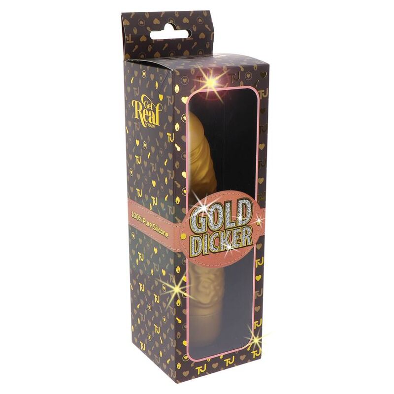 GET REAL - GOLD DICKER ORIGINAL VIBRADOR DORADO GET REAL