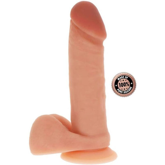 GET REAL - DILDO SILICONA 20,5 CM CON TESTICULOS NATURAL GET REAL