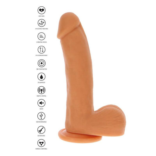 GET REAL - DILDO EMPUJE MAGNÉTICO PULSANTE NATURAL GET REAL