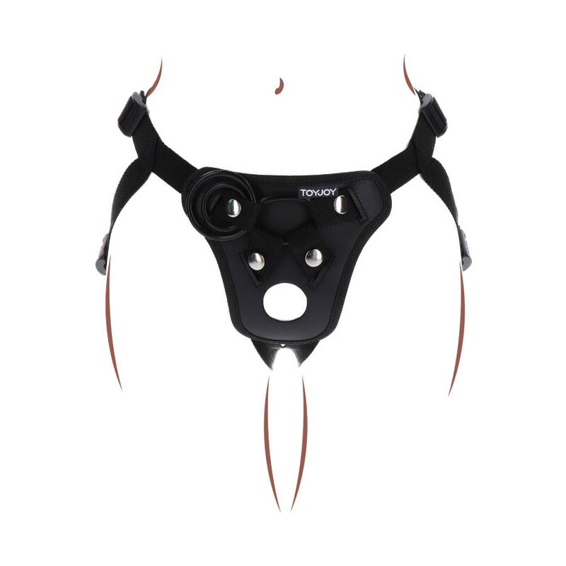 GET REAL - STRAP-ON PLEASURE HARNÉS NEGRO GET REAL