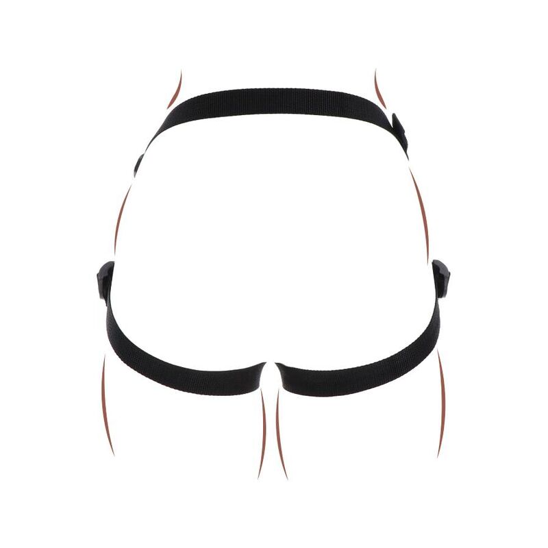 GET REAL - STRAP-ON PLEASURE HARNÉS NEGRO GET REAL