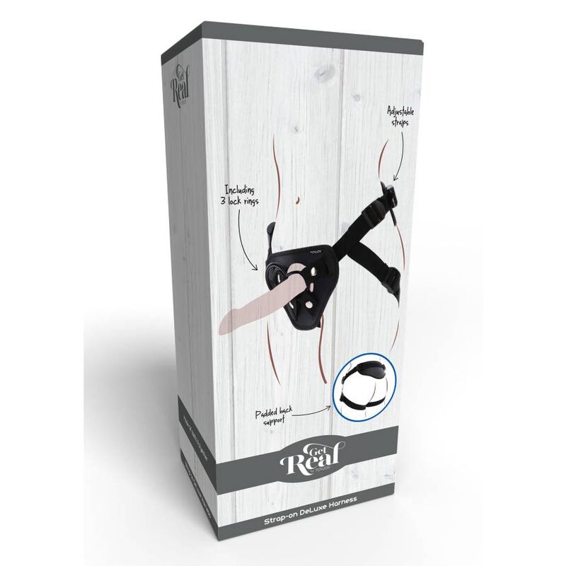 GET REAL - STRAP-ON DELUXE HARNÉS NEGRO GET REAL