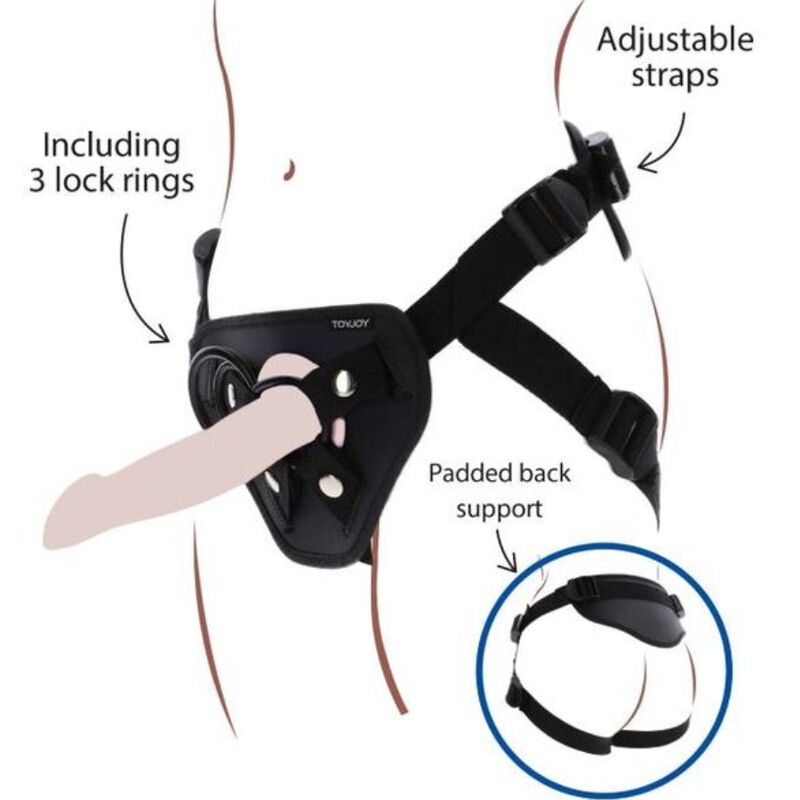 GET REAL - STRAP-ON DELUXE HARNÉS NEGRO GET REAL