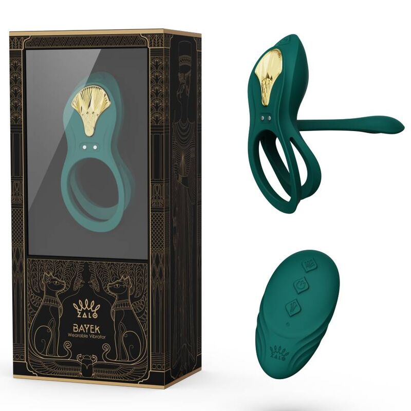 ZALO - BAYEK ANILLO VIBRADOR CONTROL REMOTO PAREJAS VERDE ZALO